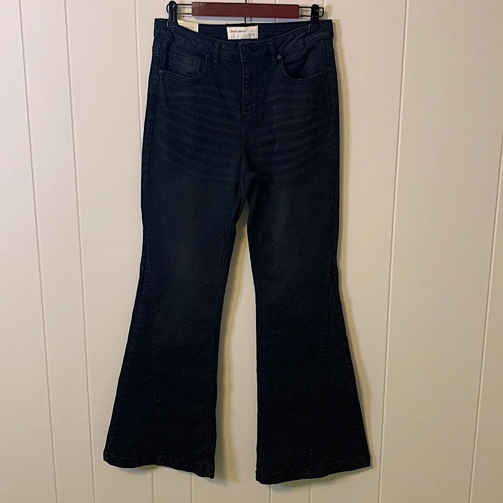 NWT Ban.jara Black Flare Jeans Size 29